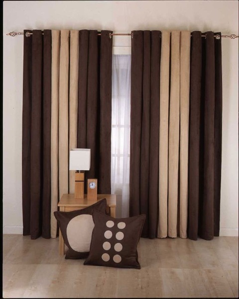 Brown Stylish Curtains