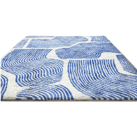 Blue Artistic Carpet