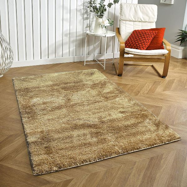 Gold Shaggy Carpet