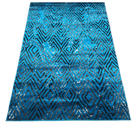 Blue Diamonds Modern Carpet