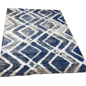 Blues Checkered Belize Style Carpet