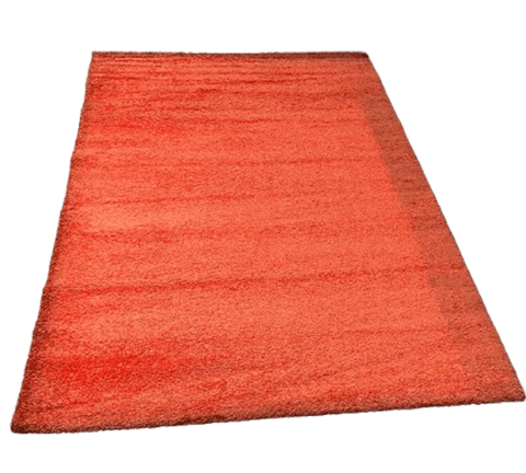 Fluffy Burnt Orange Shaggy Carpet